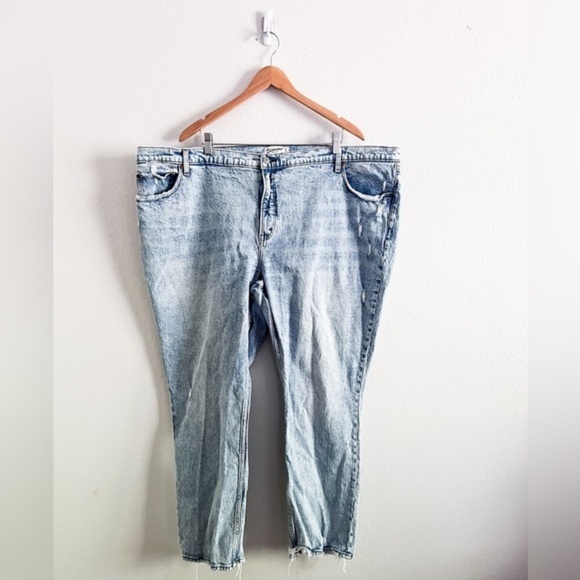 ✨Abercrombie & Fitch The 90s Skinny High Rise Distressed Jeans Size 37 24 Short - Picture 1 of 6
